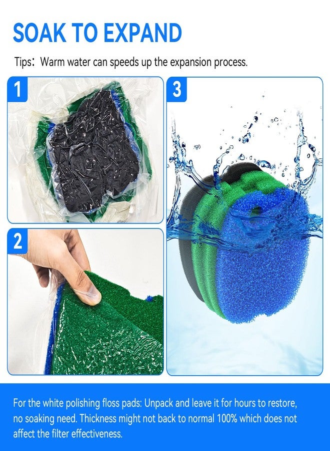 HDWGGD Canister Filter Pads Compatible with SUNSUN HW-302 /505A and Aqua top CF-300 Canisters Filters Sponges Replacement for Polar Aurora 265GPH Canister Filter for Aquarium Fish Tank and Turtle Tank -16PCS - Image 4